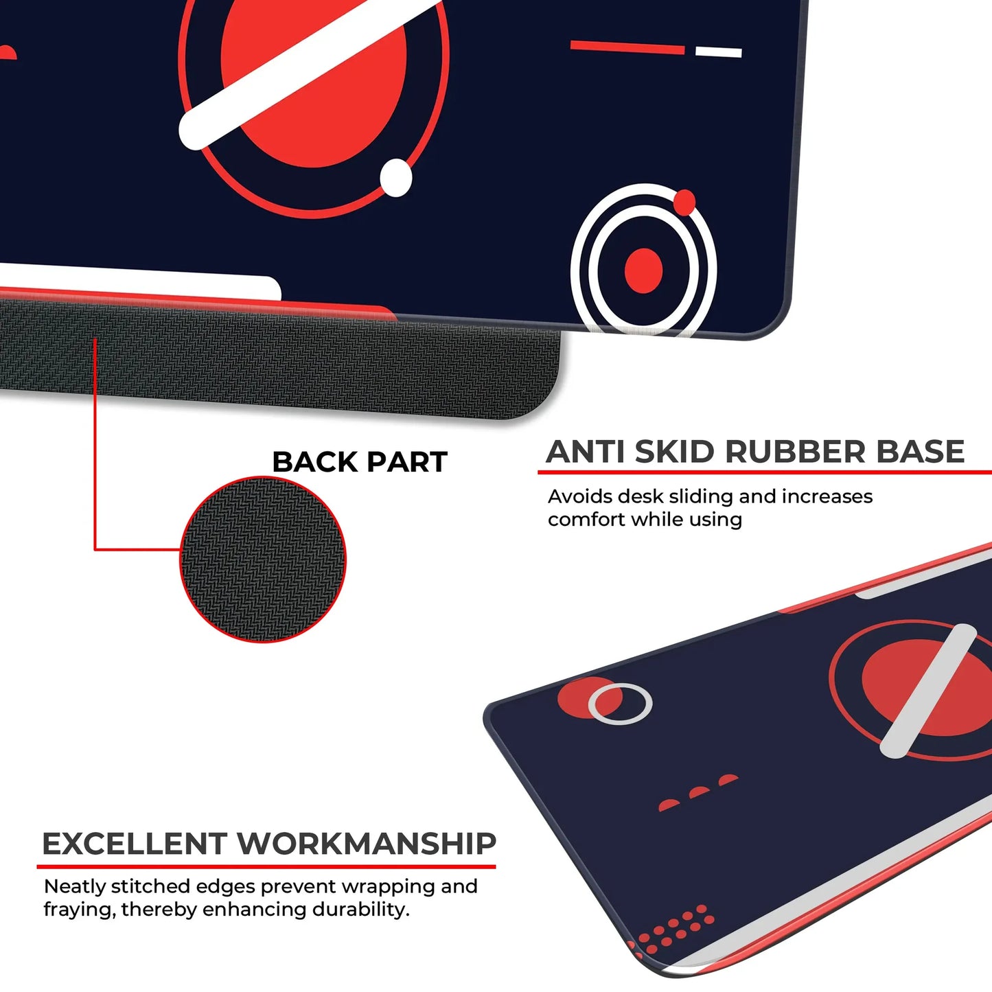 Red Orbit Minimal - E-XL Mousepad image 2