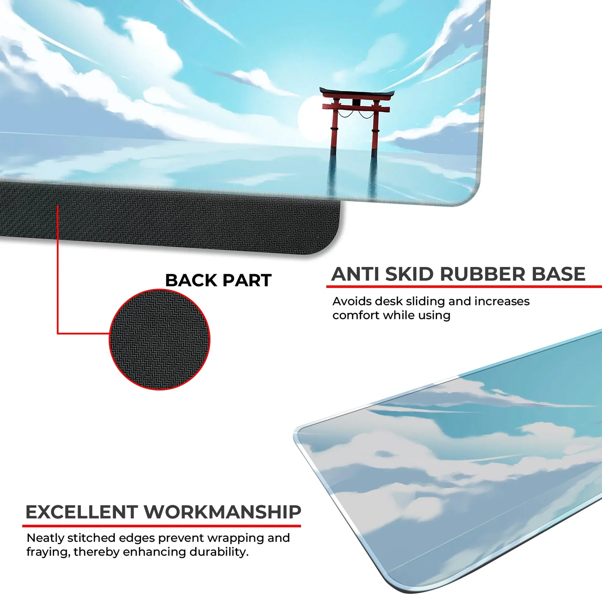 Tori Gate - Sunny Day - E-XL Mousepad image 2