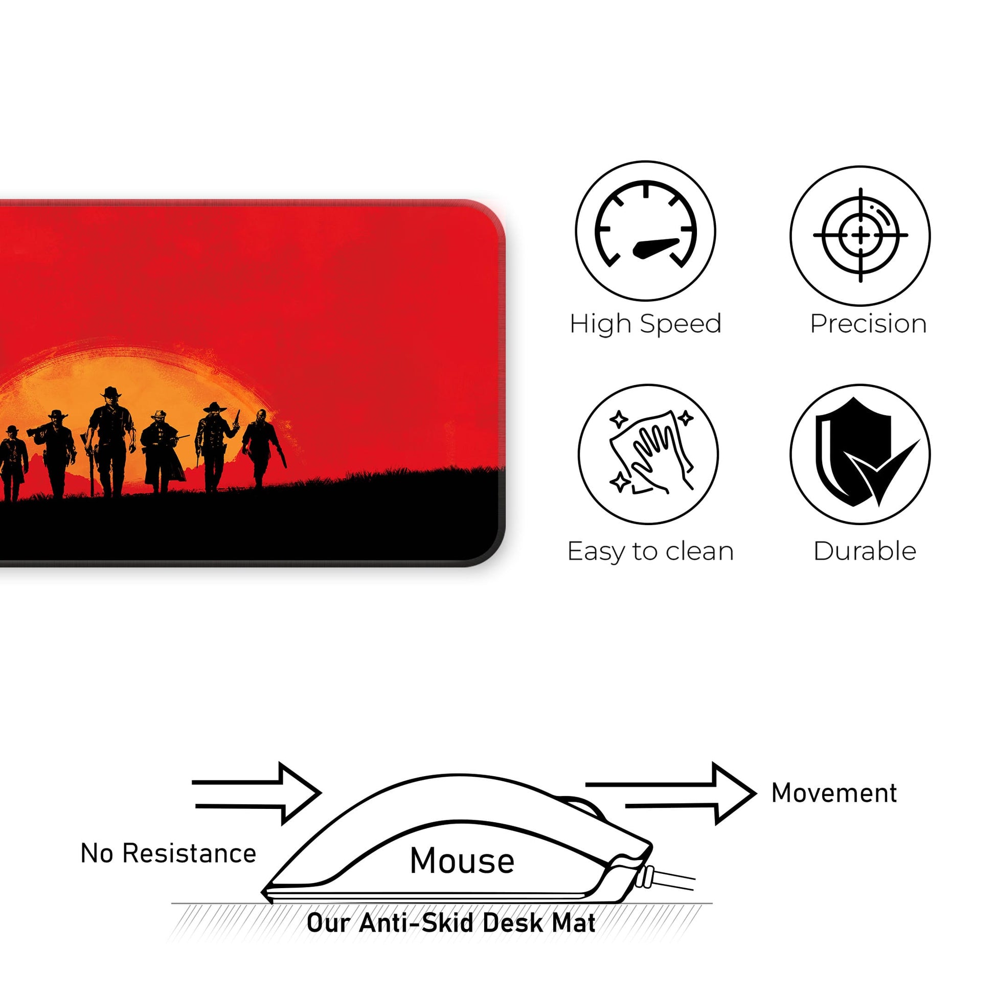 Red Dead Redemption II - E-XL Mousepad image 3