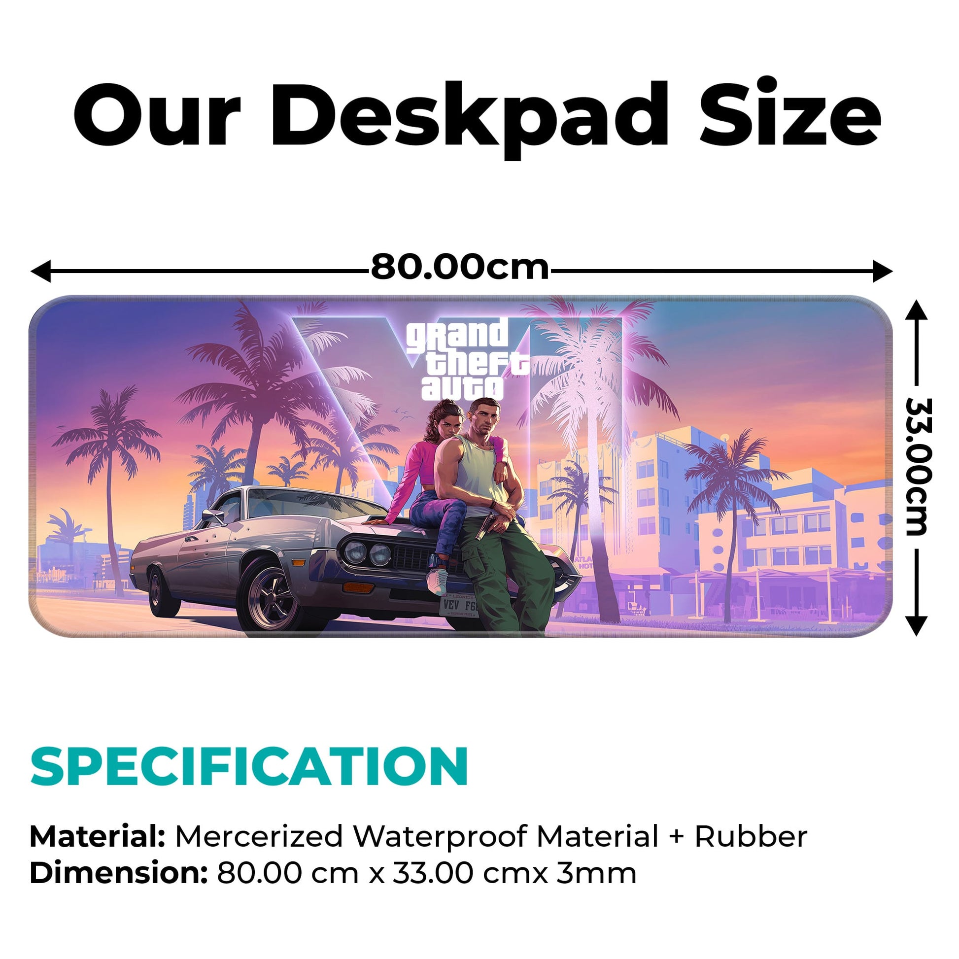 GTA VI - III - E-XL Mousepad image 1