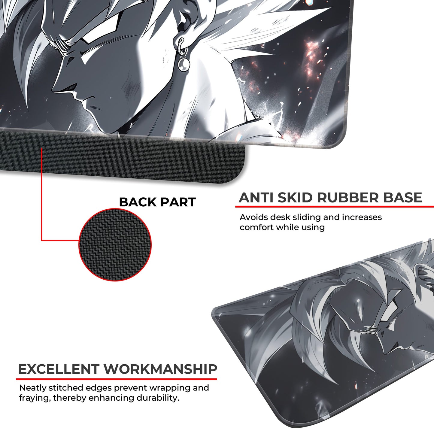 DBZ - Goku Ultra Instinct - E-XL Mousepad image 2