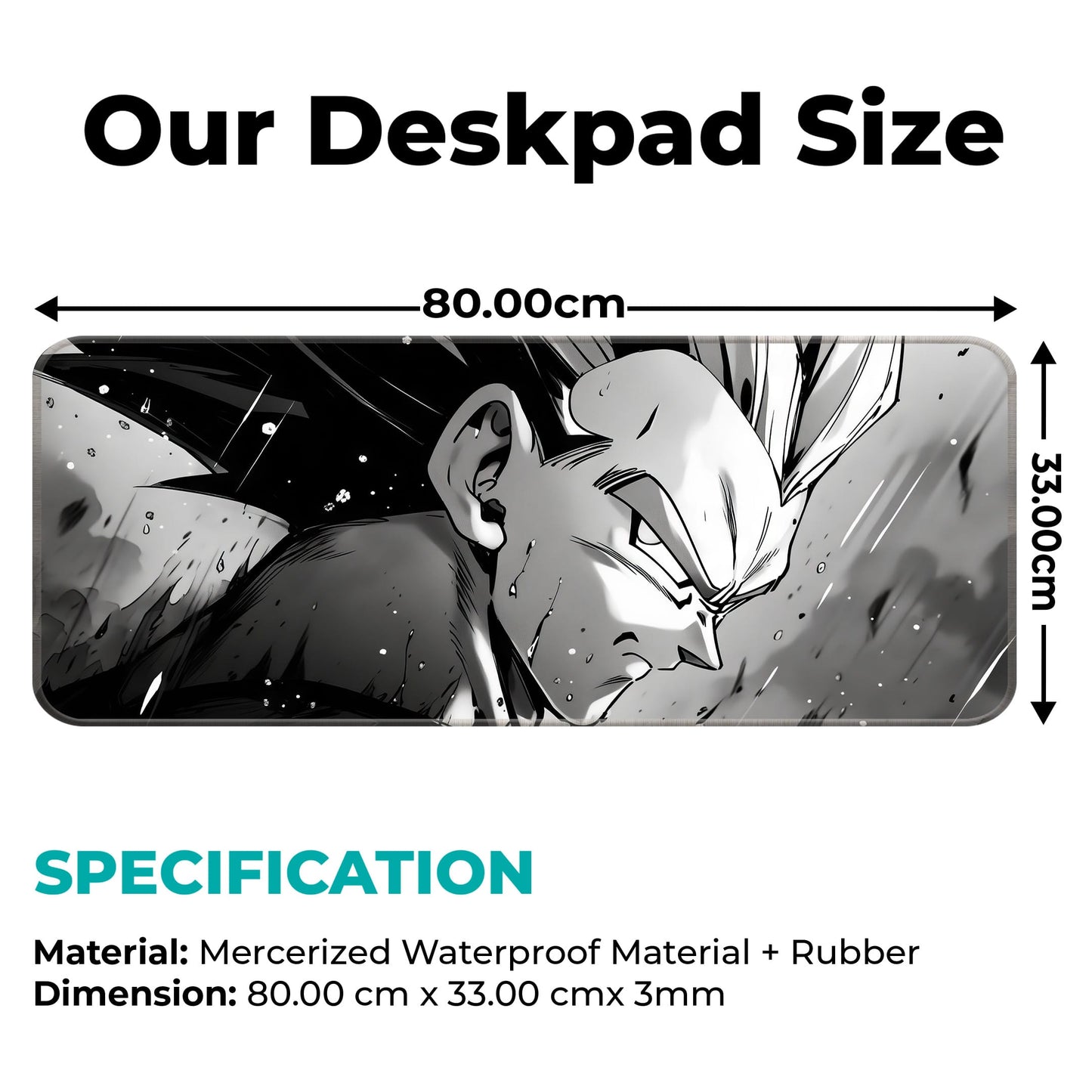 DBZ - Vegeta - E-XL Mousepad image 1