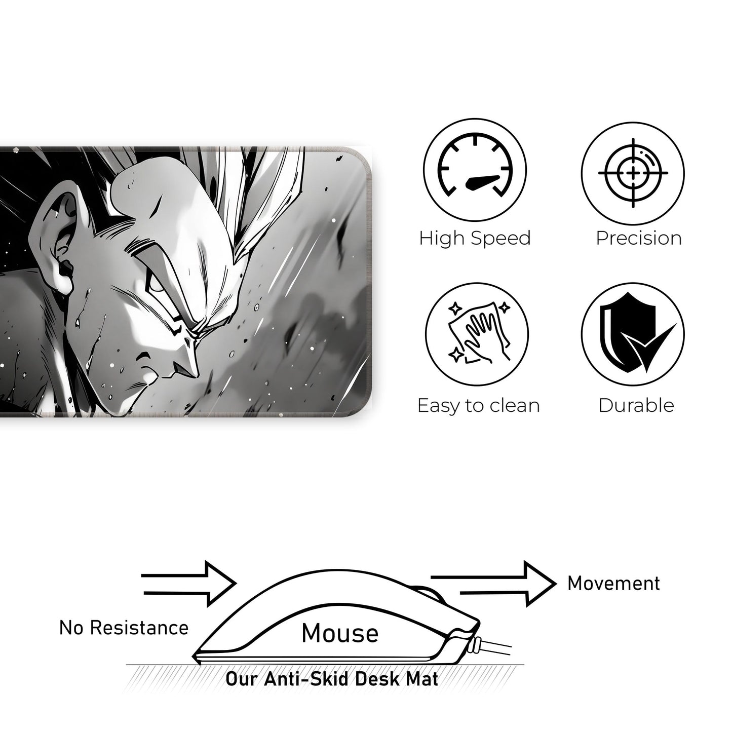 DBZ - Vegeta - E-XL Mousepad image 3