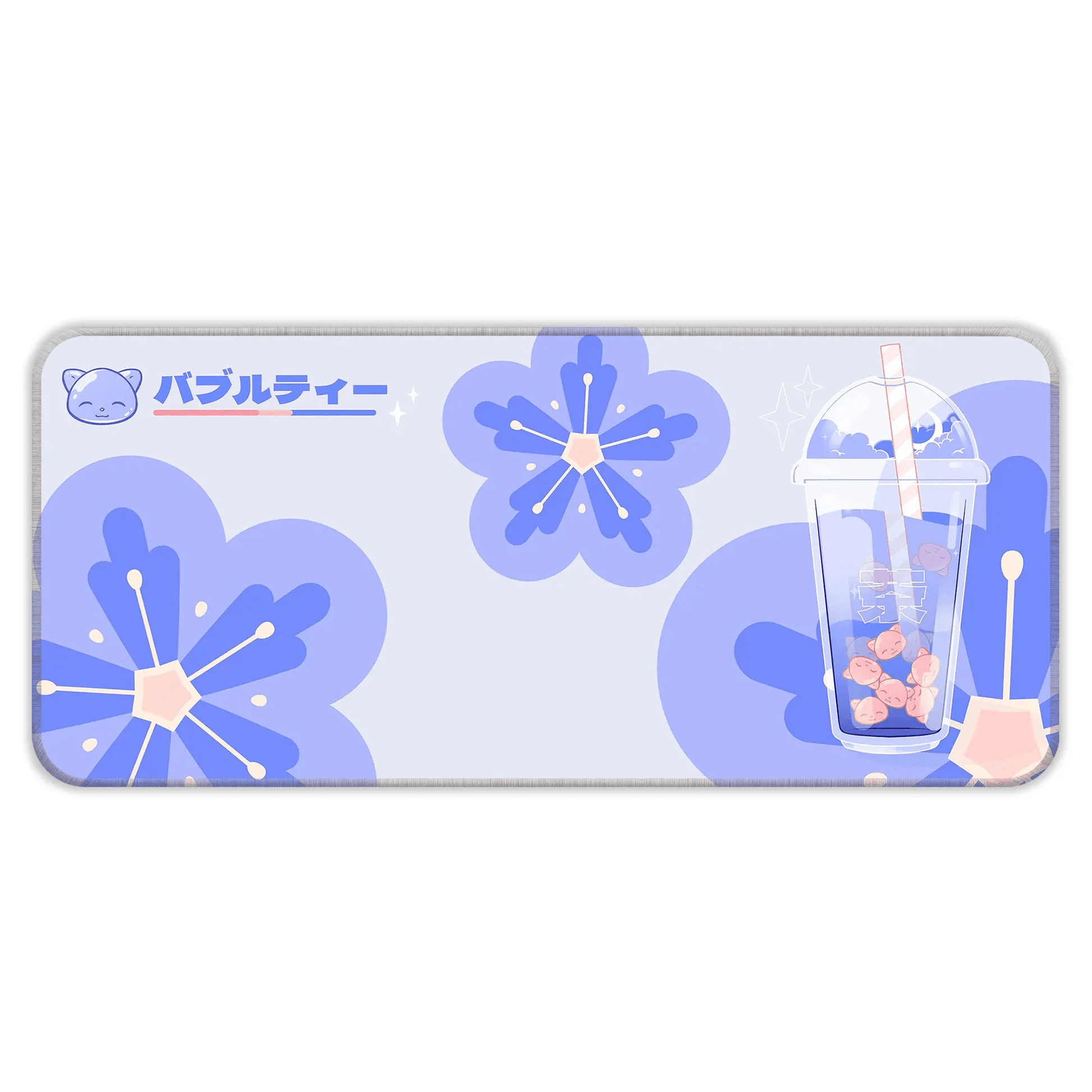 Bubble Tea Cup - Blue - E-XL Mousepad image 0