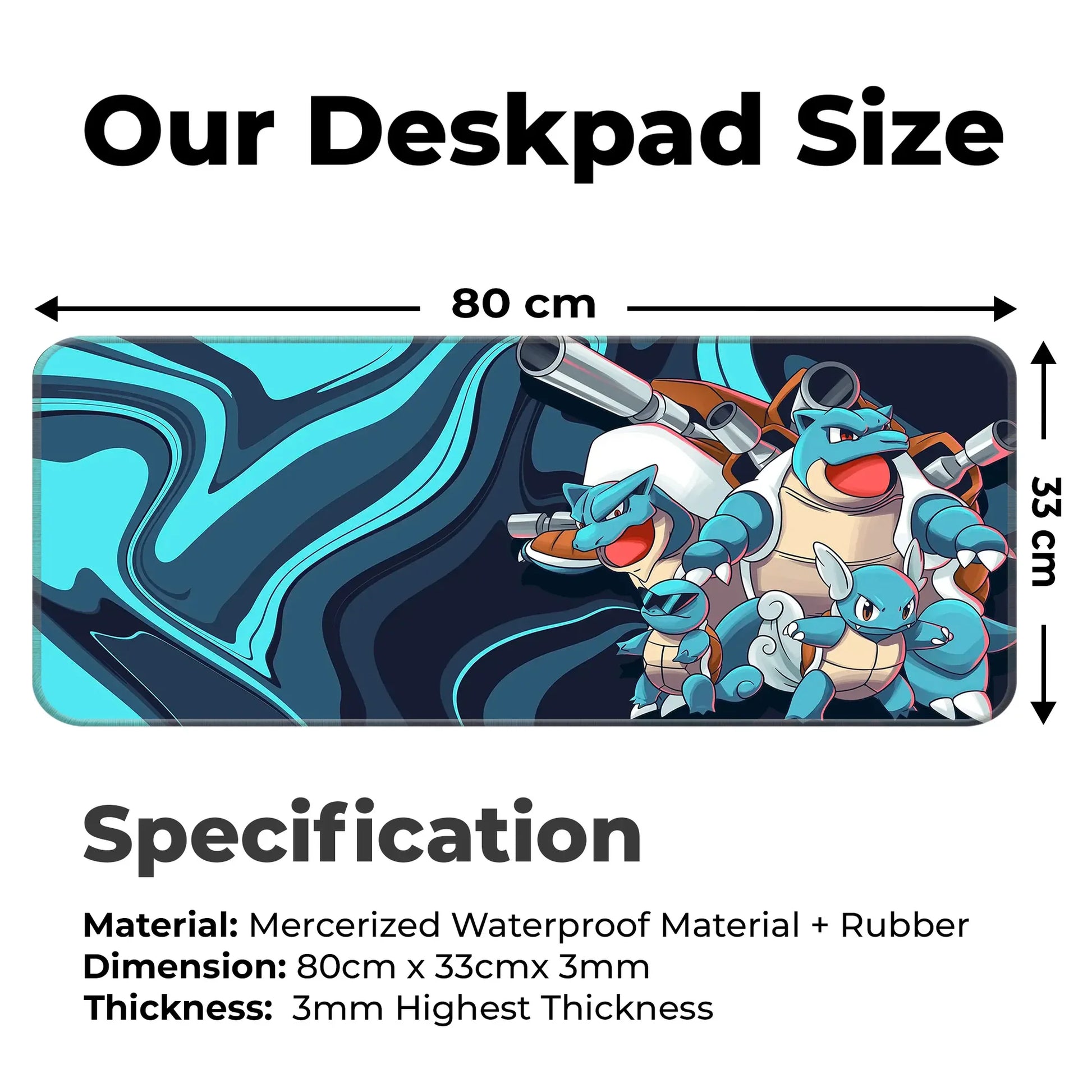 Squirtle Family - E-XL Mousepad image 1
