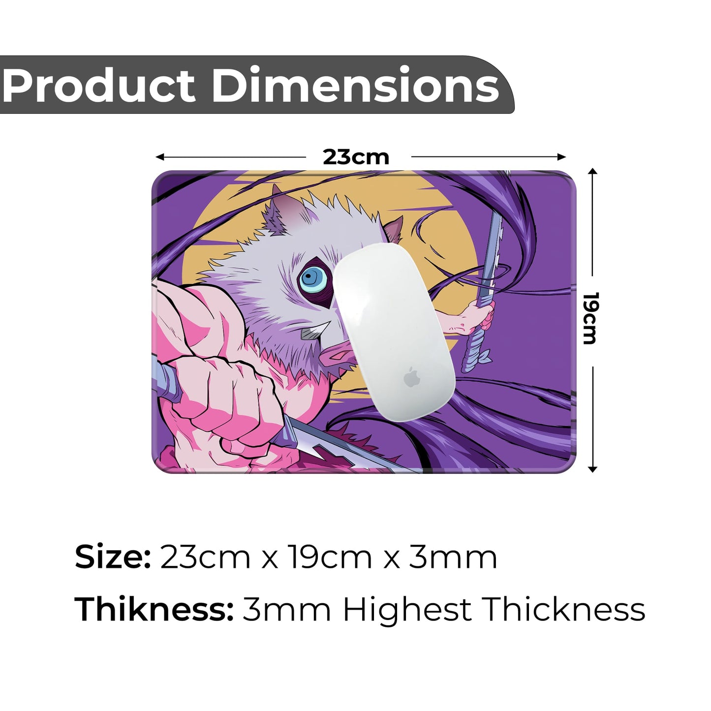 Inosuke Hashiriba - S Size Mousepad image 1