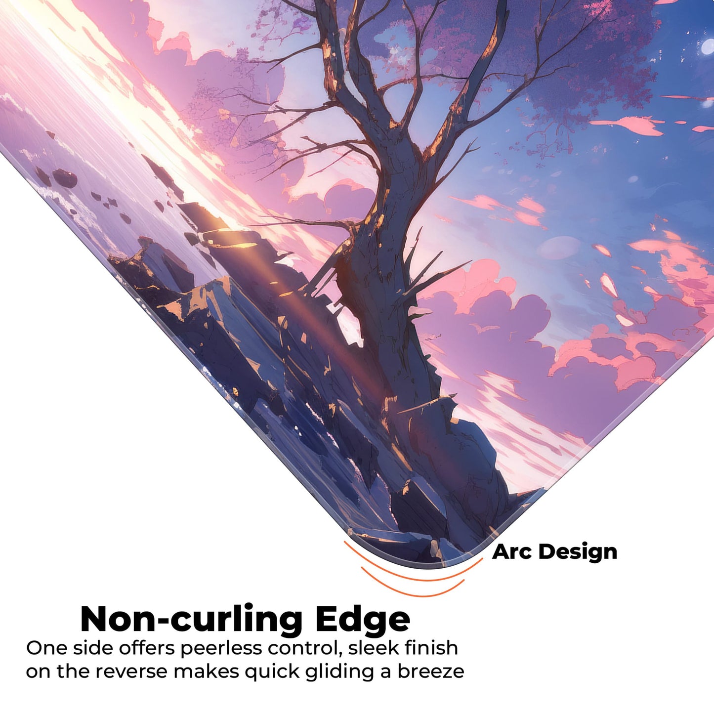 Sakura Sunset Abstract - E-XL Mousepad image 4
