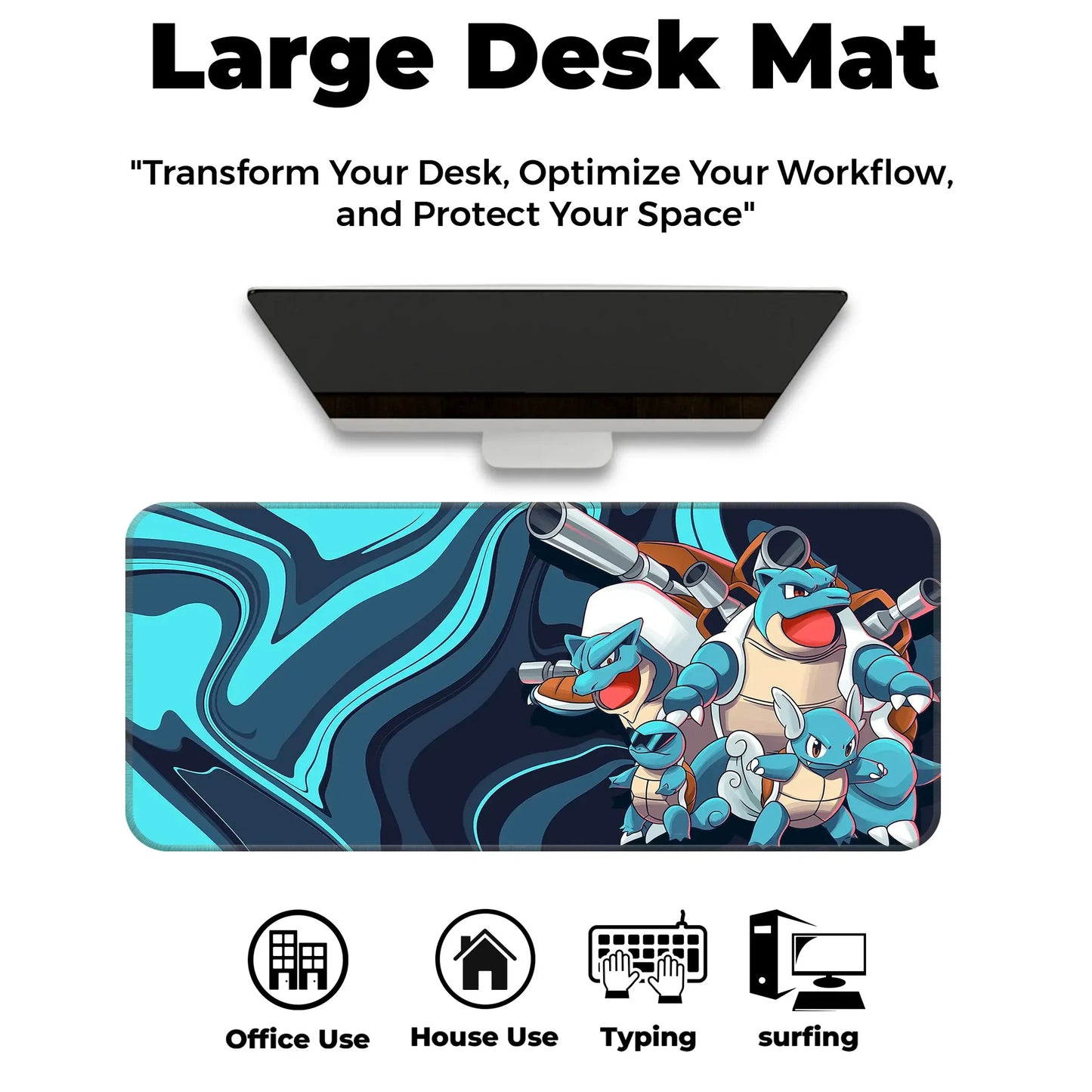Squirtle Family - E-XL Mousepad image 5