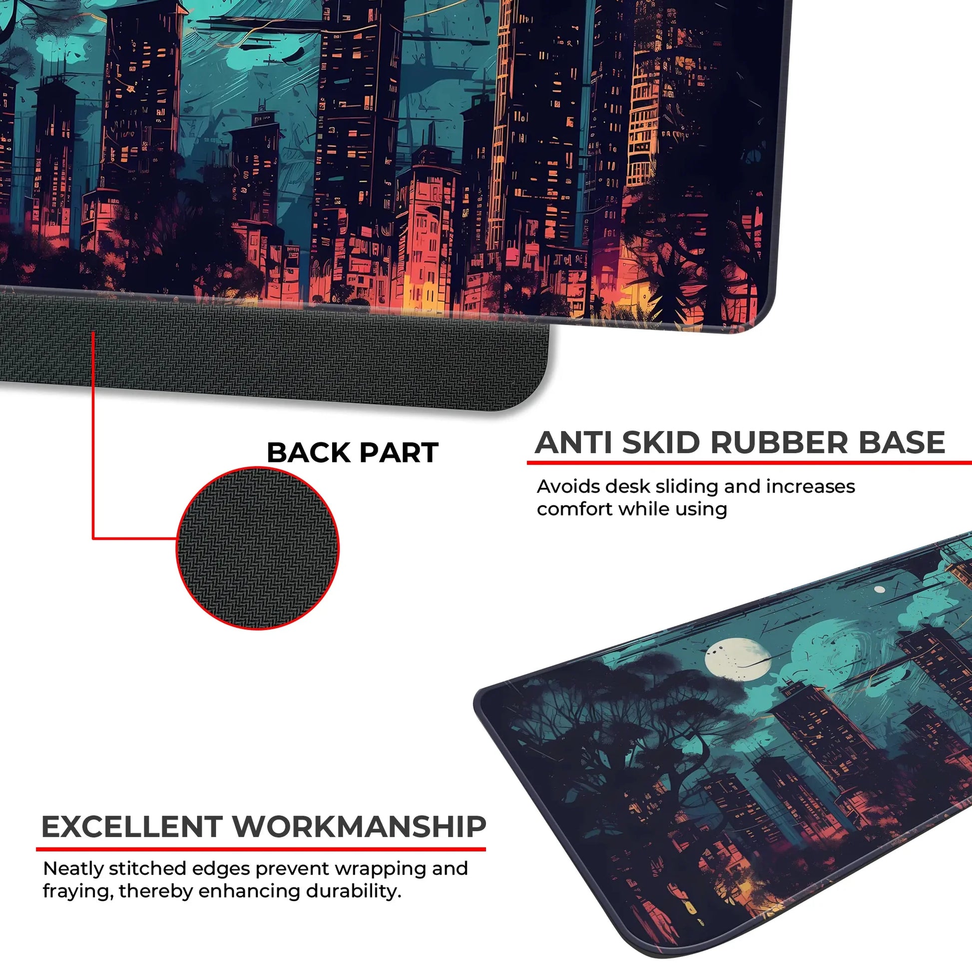 Modern Night City - E-XL Mousepad image 2