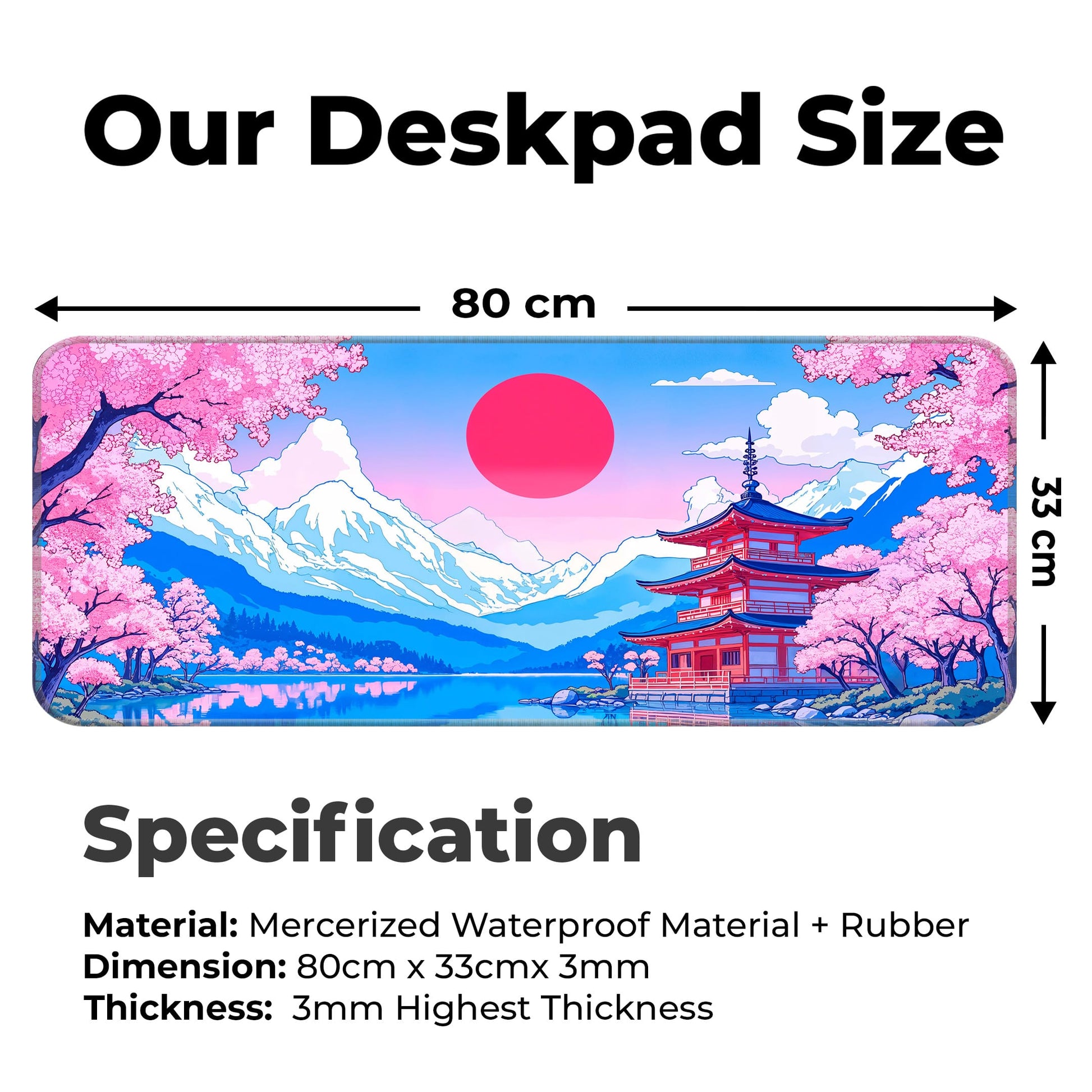 Japanese Temple - E-XL Mousepad image 1
