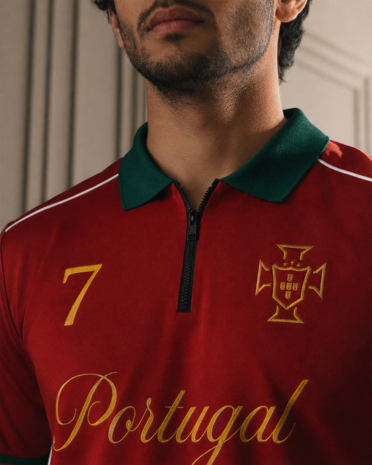 Portugal Zipper Polo