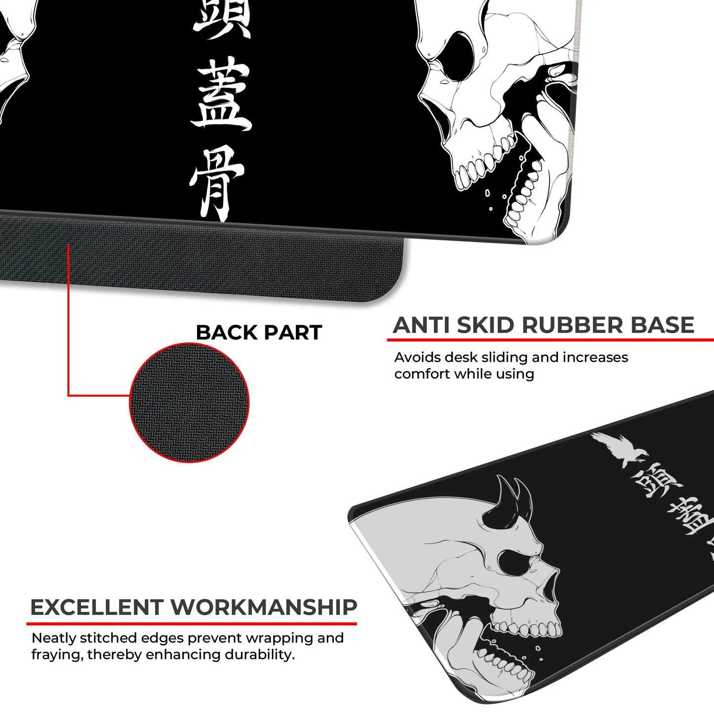 Devil or Angel - Black - E-XL Mousepad image 2