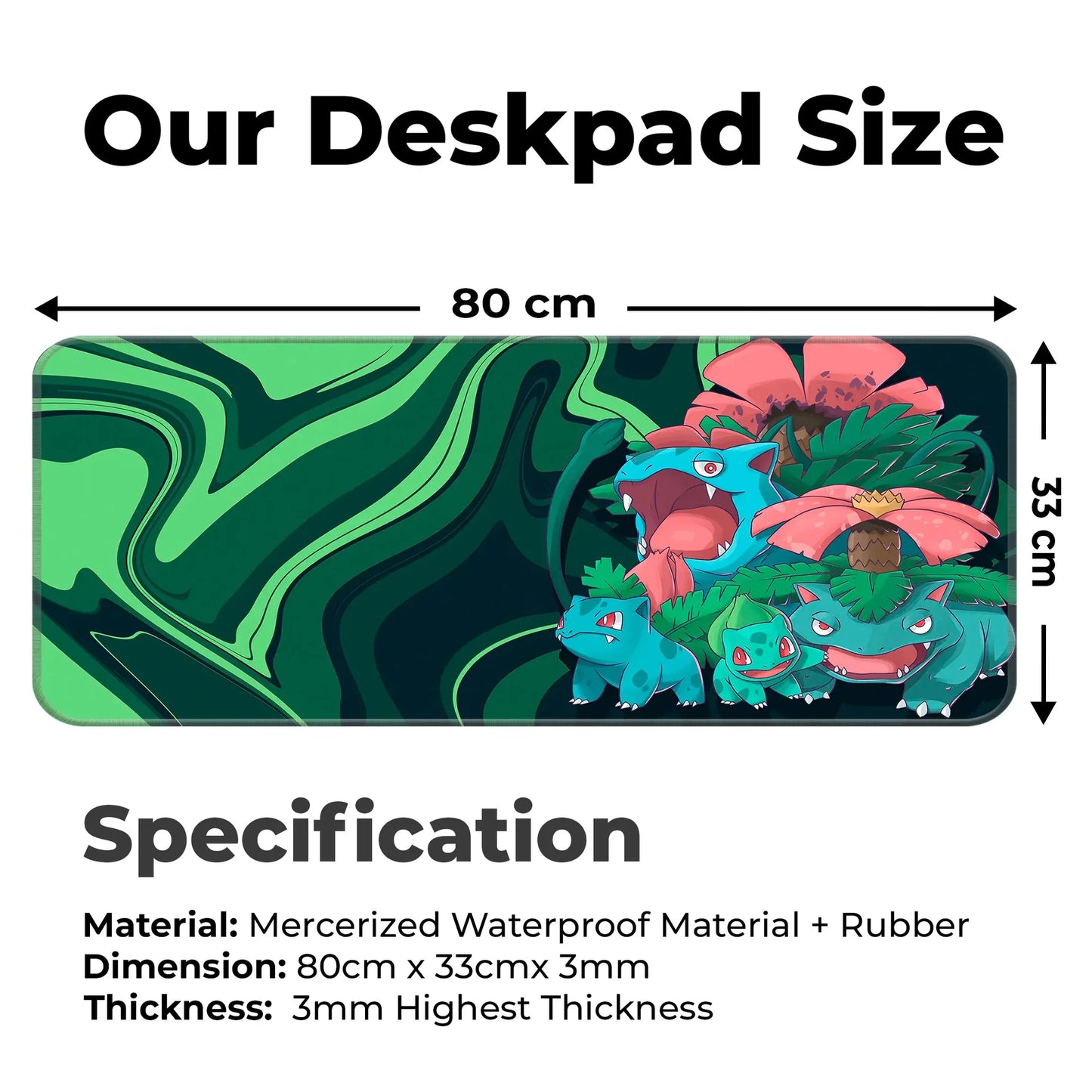 Bulbasaur Family - E-XL Mousepad image 1