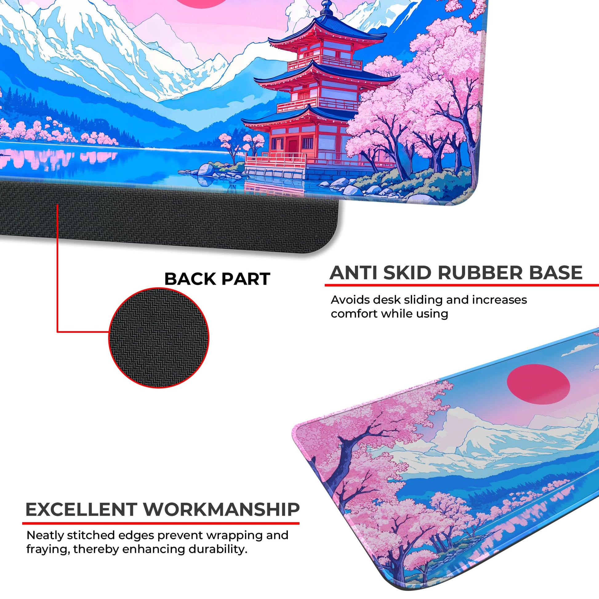 Japanese Temple - E-XL Mousepad image 2