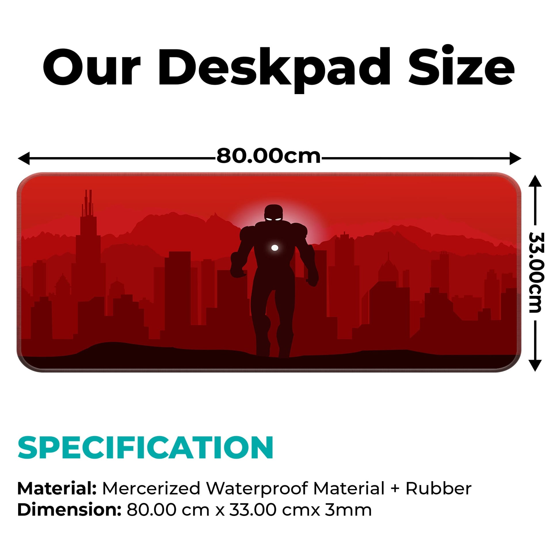 Ironman Red - E-XL Mousepad image 1
