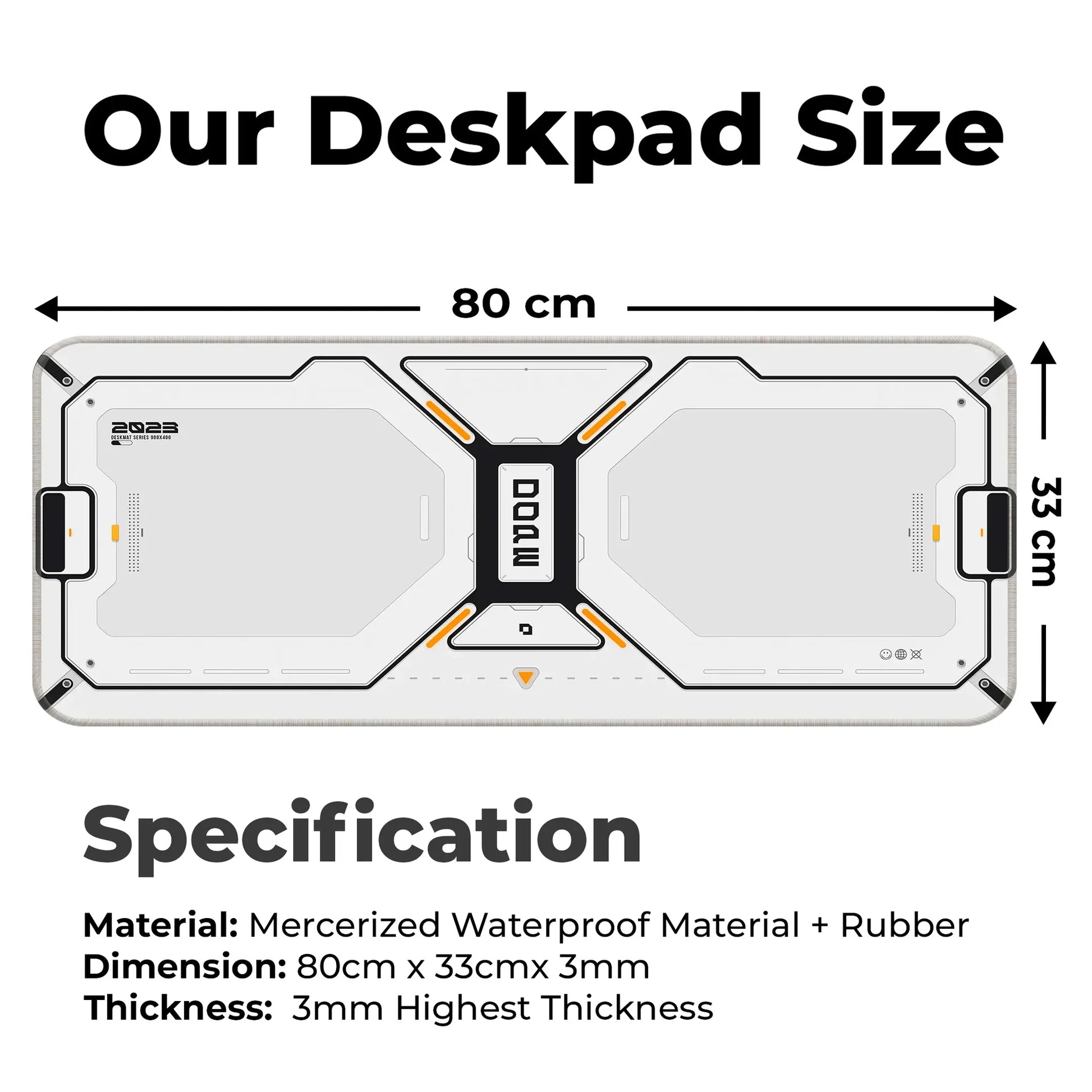 Dope Pattern - White - E-XL Mousepad image 1