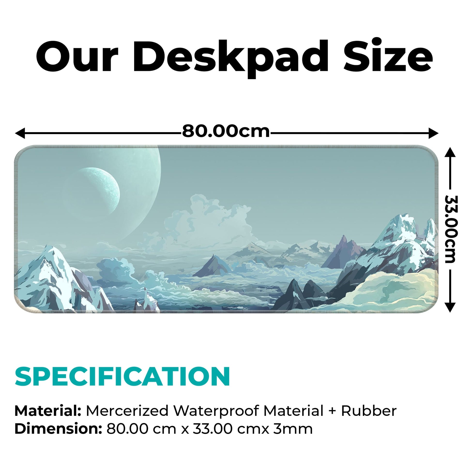 Mountains Landscape - E-XL Mousepad image 1