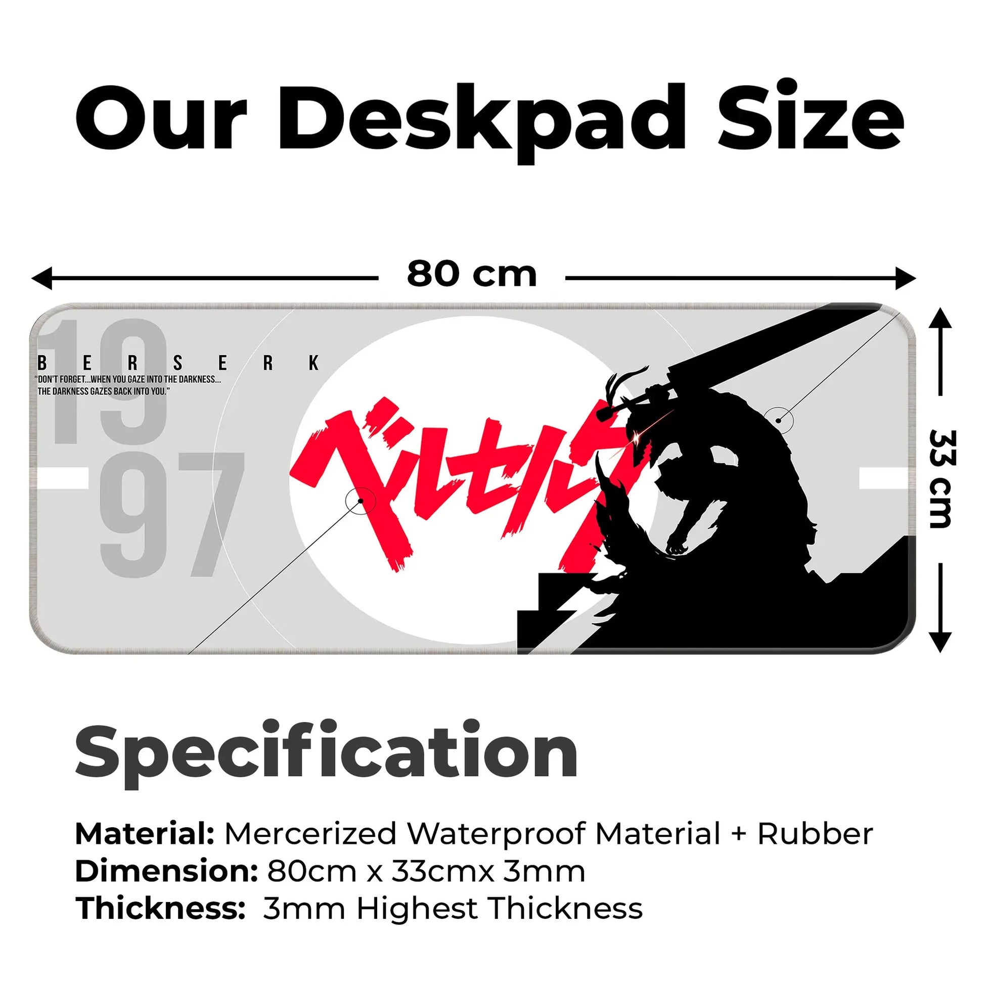 Berserk - Light - E-XL Mousepad image 1