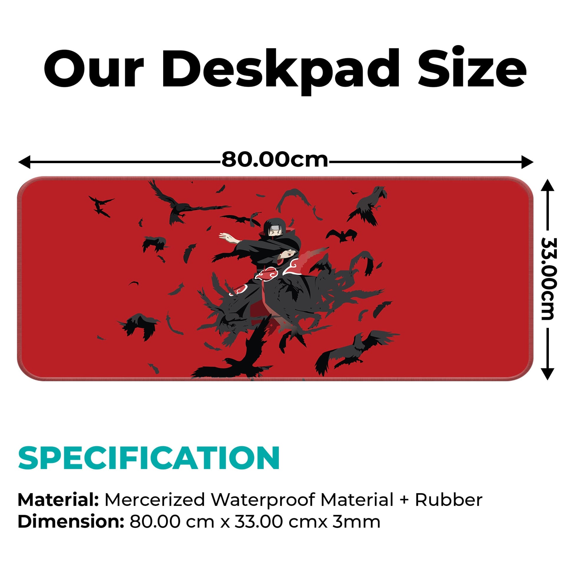 Itachi - Minimal - I - E-XL Mousepad image 1