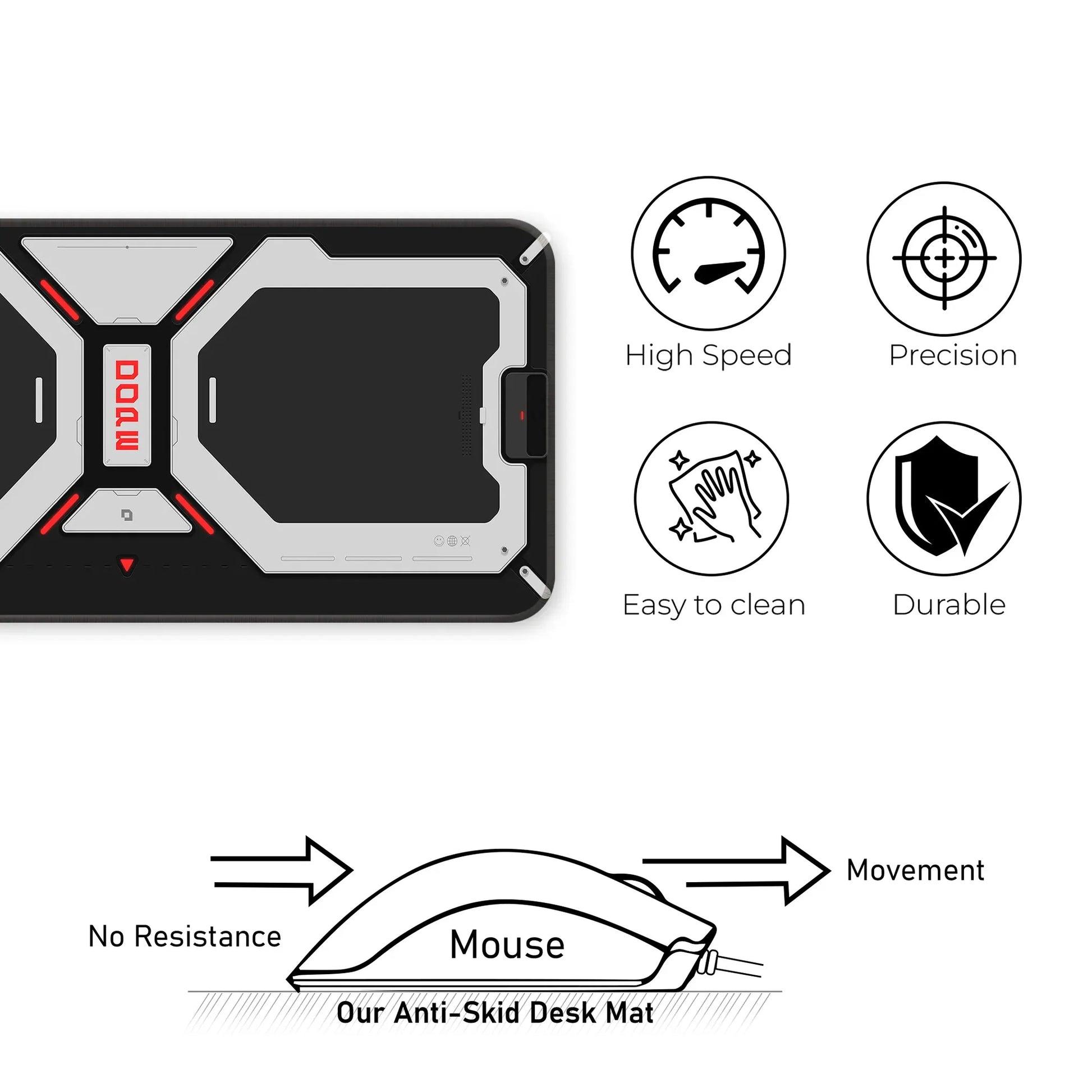 Dope Pattern - Black - E-XL Mousepad image 3
