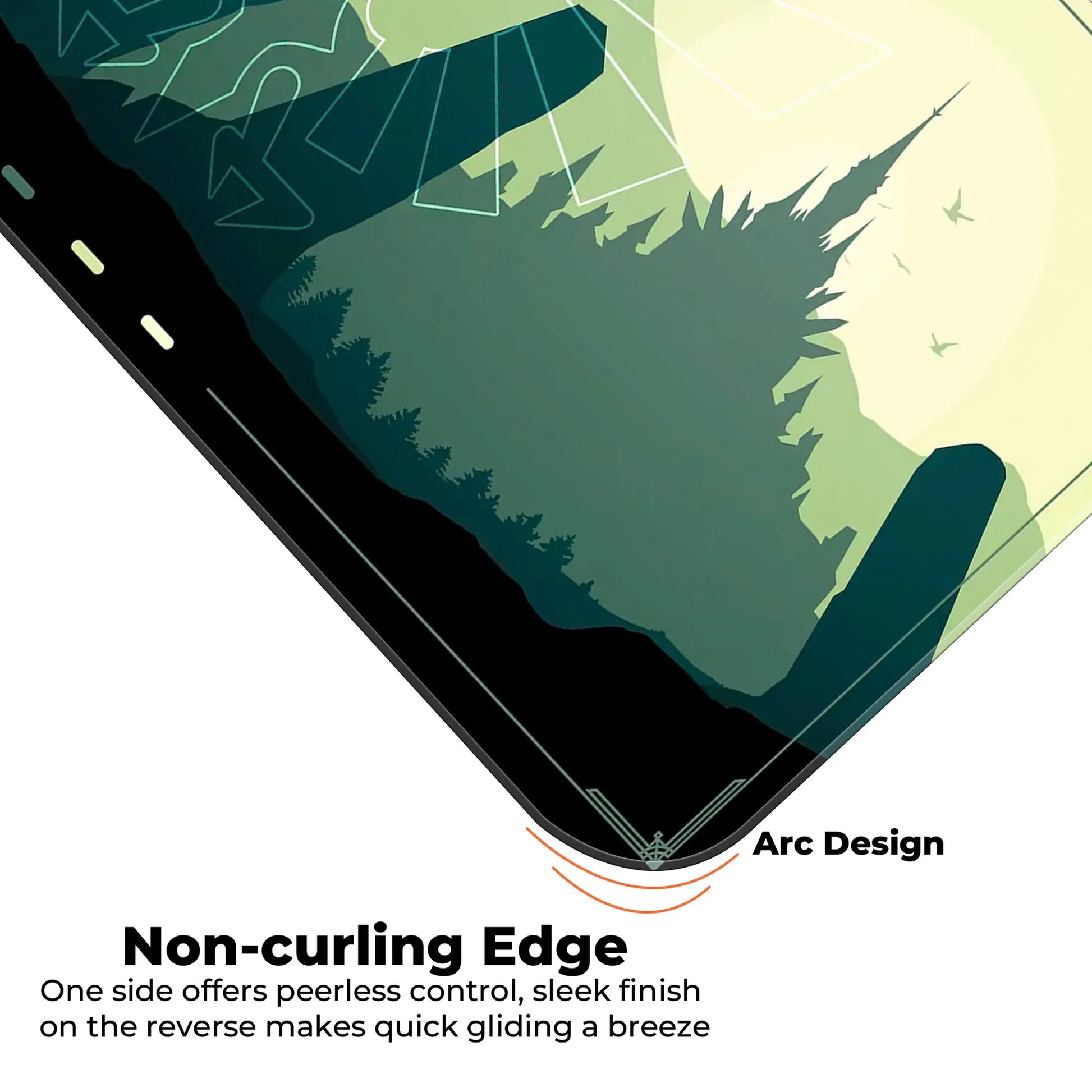 Zen Forest - Green - E-XL Mousepad image 4