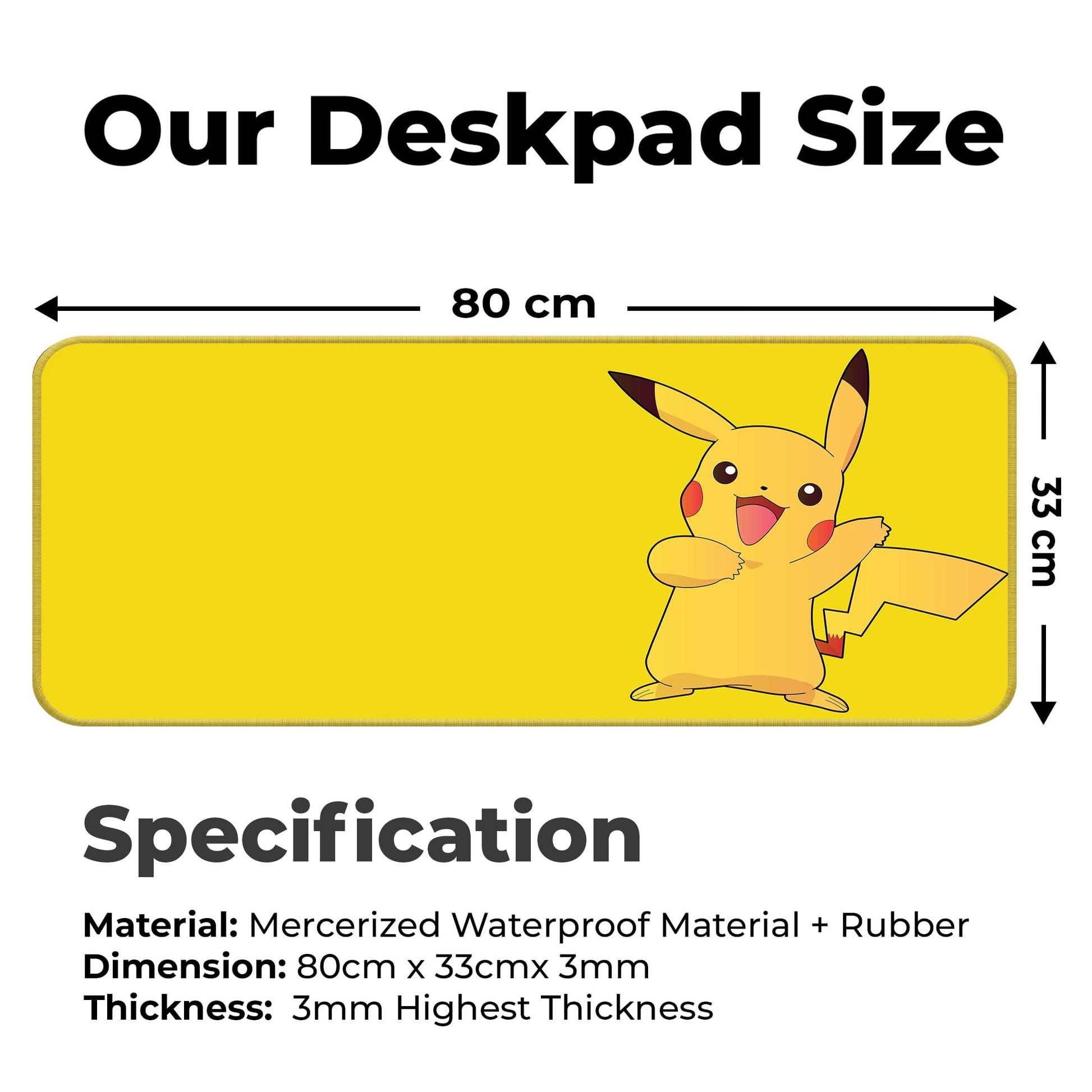 Pikachu - E-XL Mousepad image 1