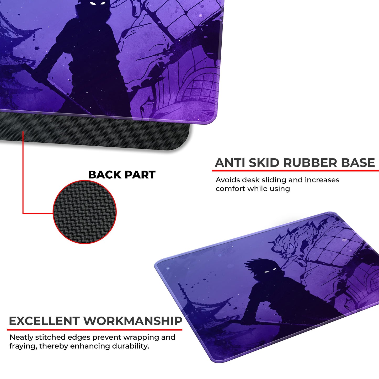 Sasuke - Darkside - S Size Mousepad image 3