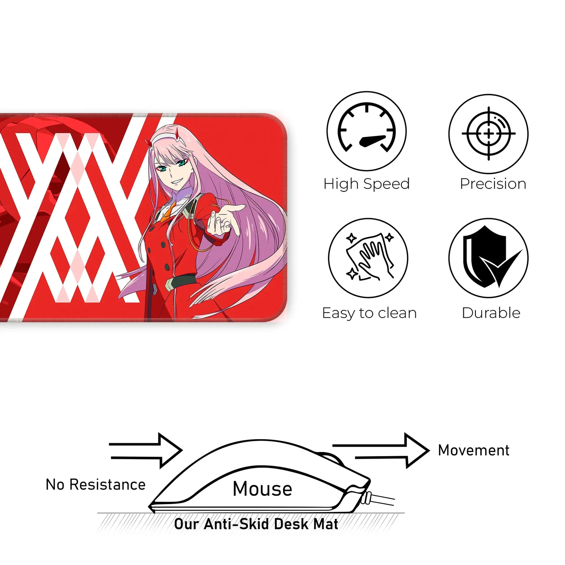 Zero Two - E-XL Mousepad image 3
