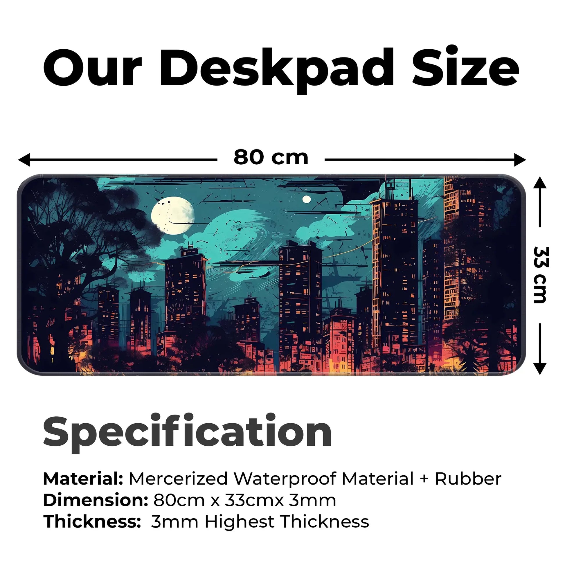 Modern Night City - E-XL Mousepad image 1