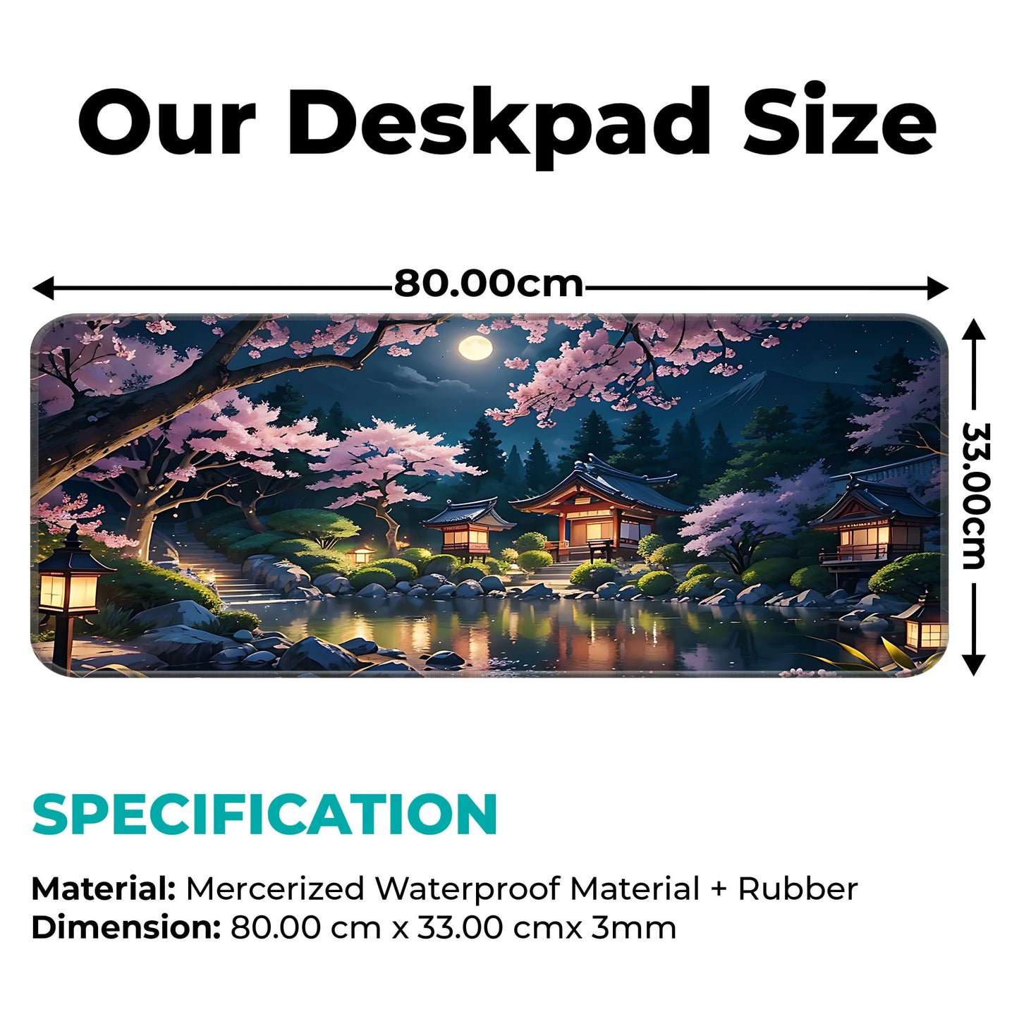 Japanese Festive Night - E-XL Mousepad image 1