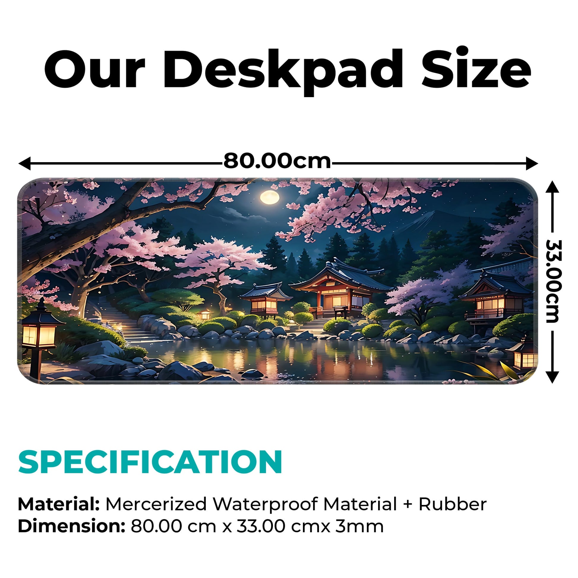 Japanese Festive Night - E-XL Mousepad image 1