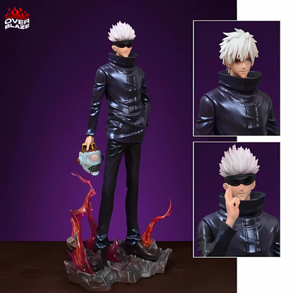 Satoru Gojo Statue — Jujutsu Kaisen Collectible Figure (Interchangeable Heads)