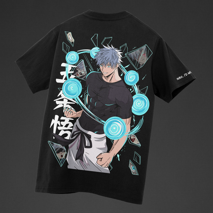 Gojo Satoru Limitless Void oversized t-shirt – view 2 – OverBlaze