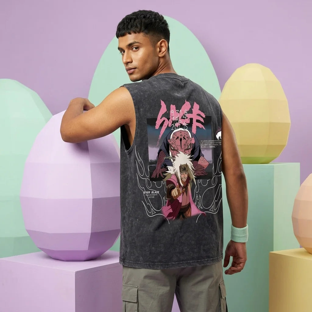 Jiraiya "Pervy Sage"/ Grey Acid Wash Tank
