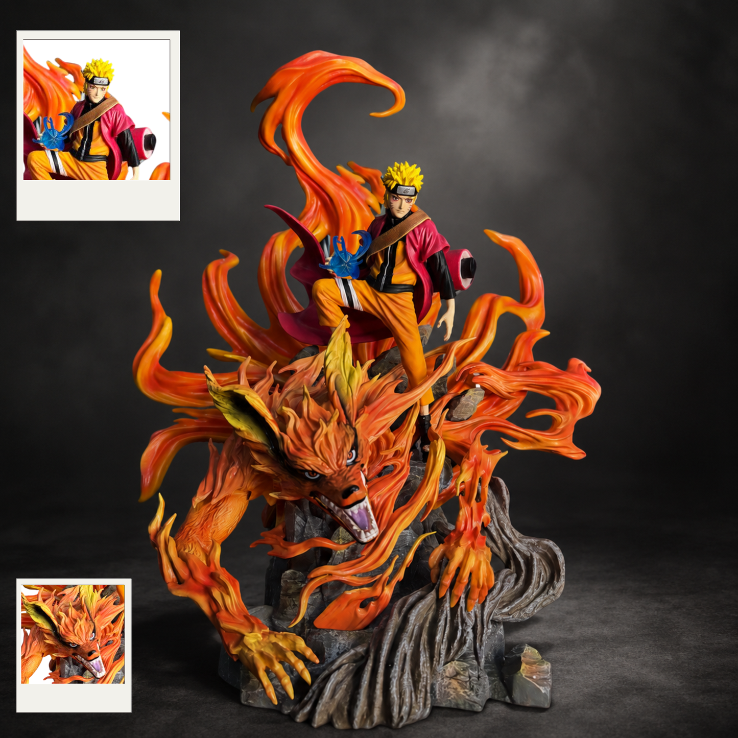 Naruto Uzumaki &amp; Kurama Sage Mode Statue — Naruto Shippuden Diorama Figure