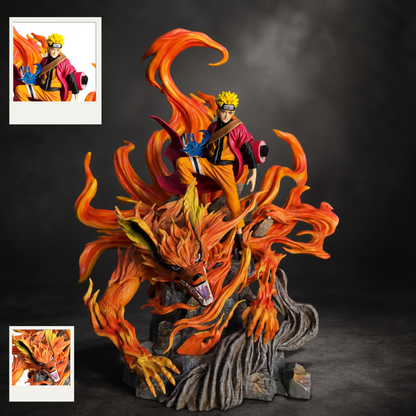 Naruto Uzumaki &amp; Kurama Sage Mode Statue — Naruto Shippuden Diorama Figure