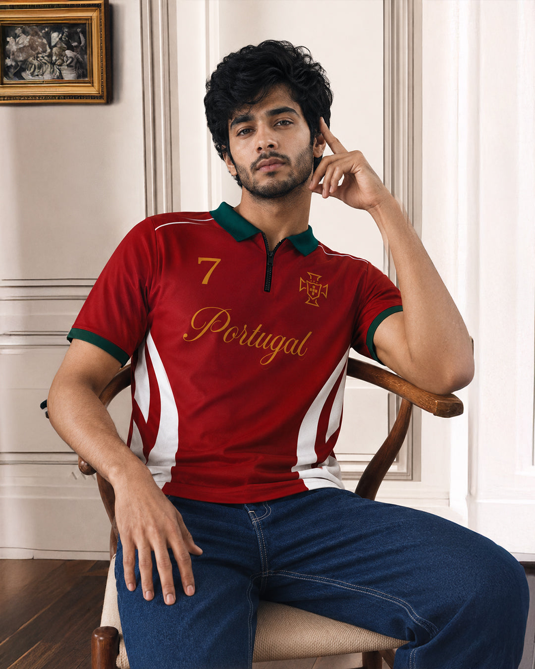 Portugal Zipper Polo