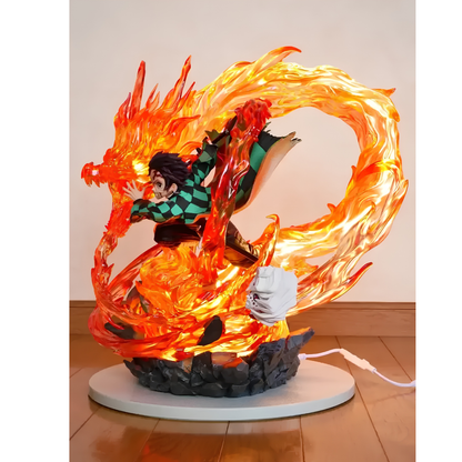 Tanjiro Kamado Sun Breathing (Hinokami Kagura) Statue — Demon Slayer Diorama Figure