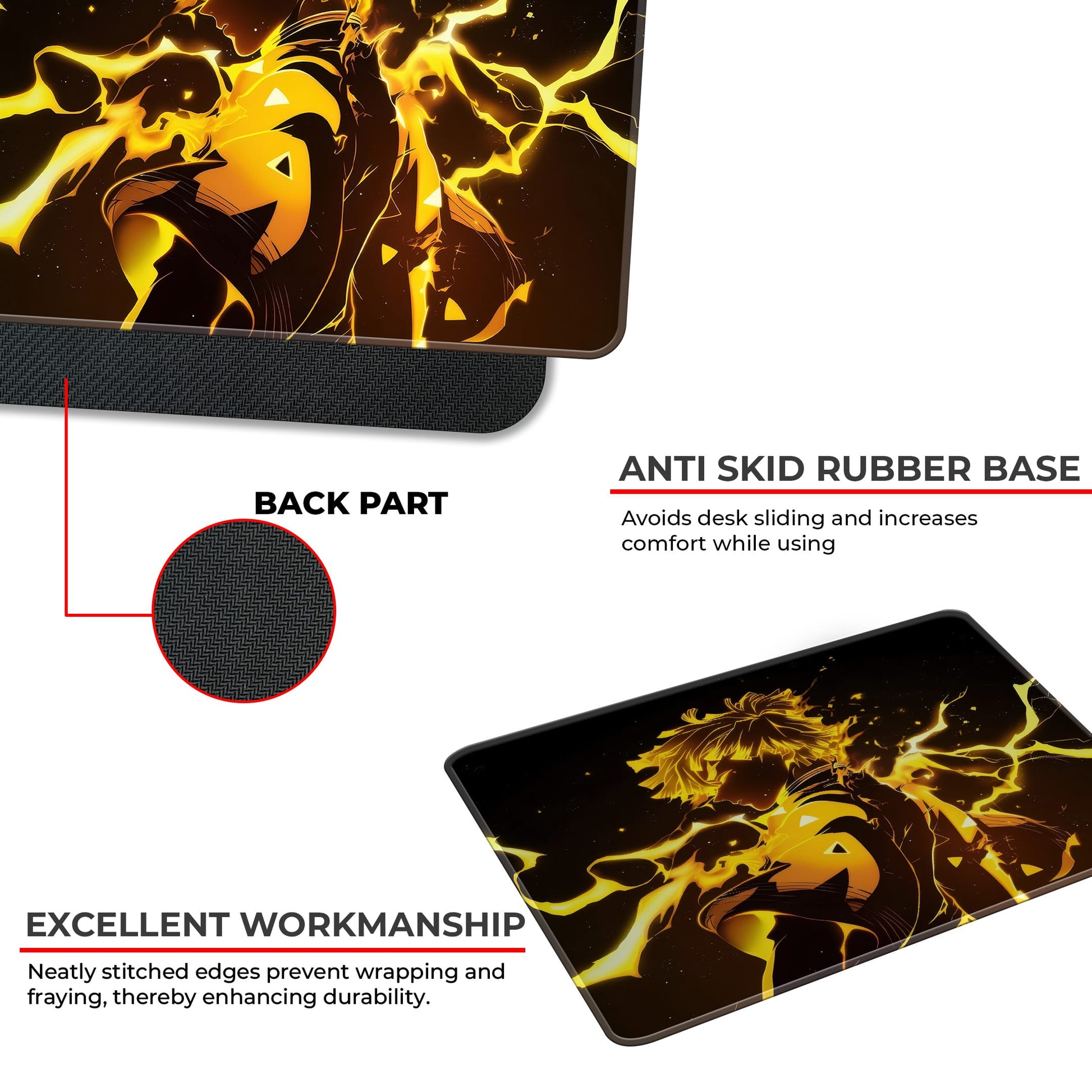 Zenitsu Dark - S Size Mousepad image 3