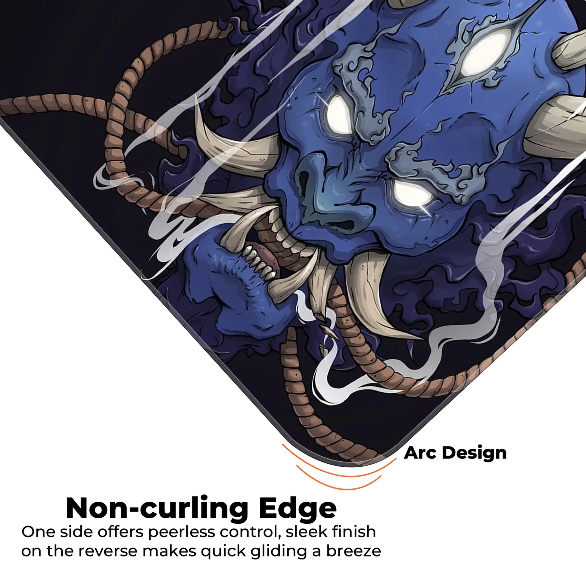 Demon Oni - Blue - E-XL Mousepad image 4