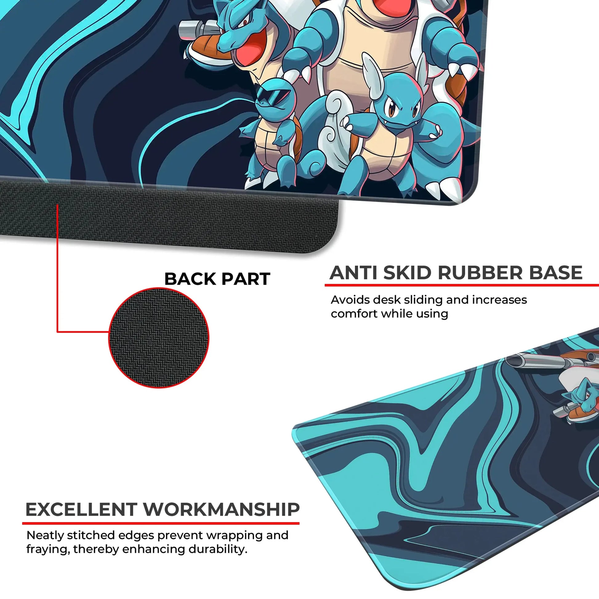 Squirtle Family - E-XL Mousepad image 2
