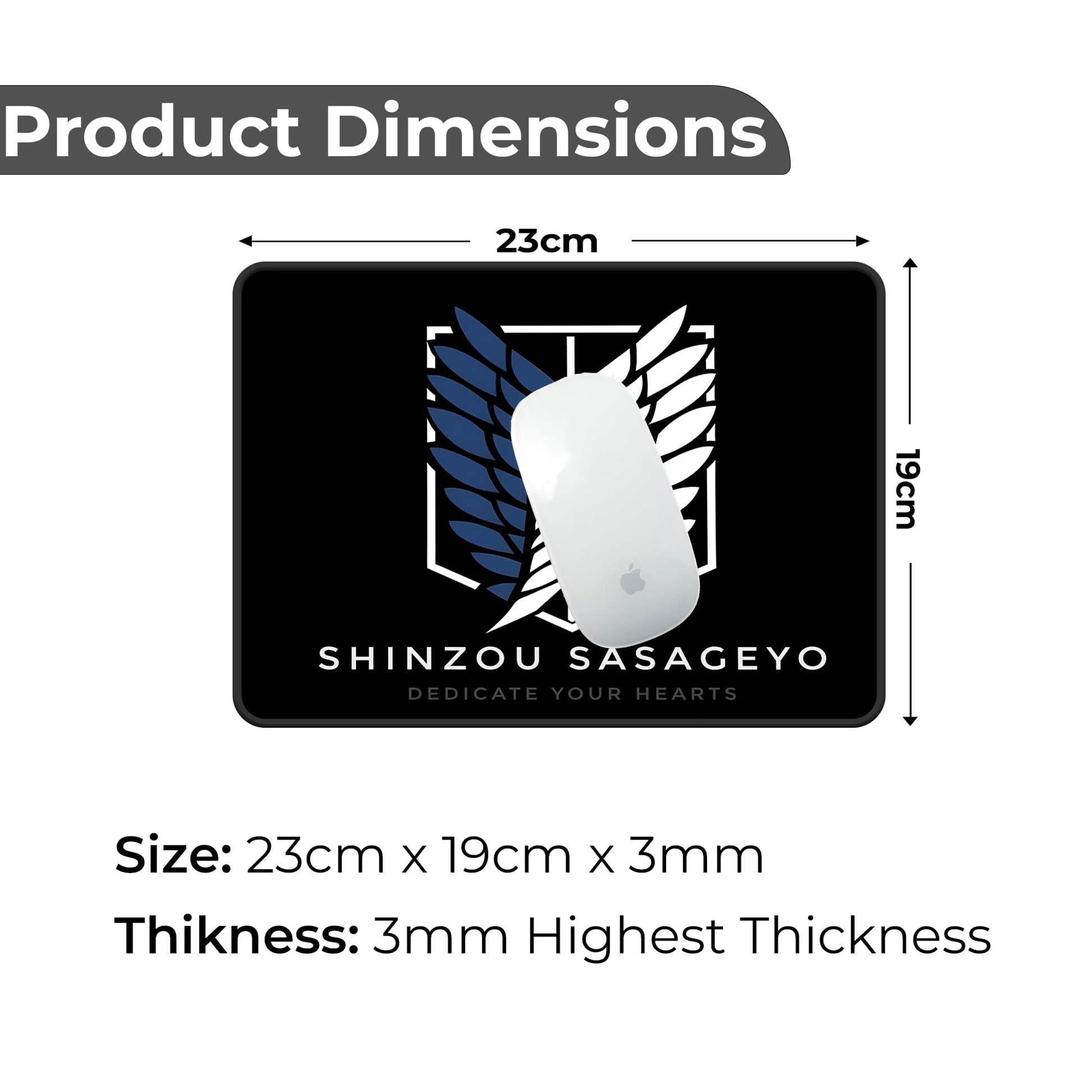 AOT - Survery Corps - S Size Mousepad image 1