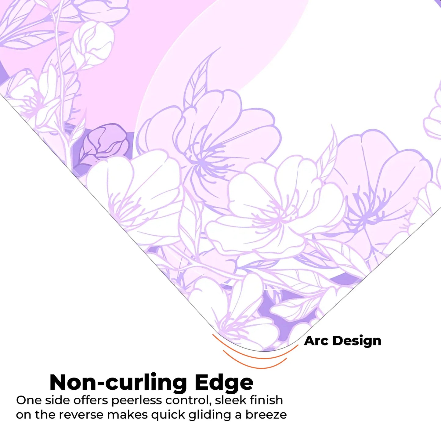 Sakura Circles - Lavender - E-XL Mousepad image 4