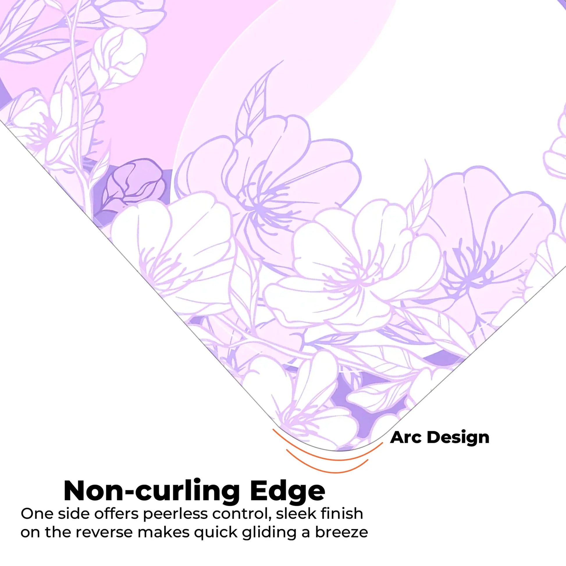 Sakura Circles - Lavender - E-XL Mousepad image 4