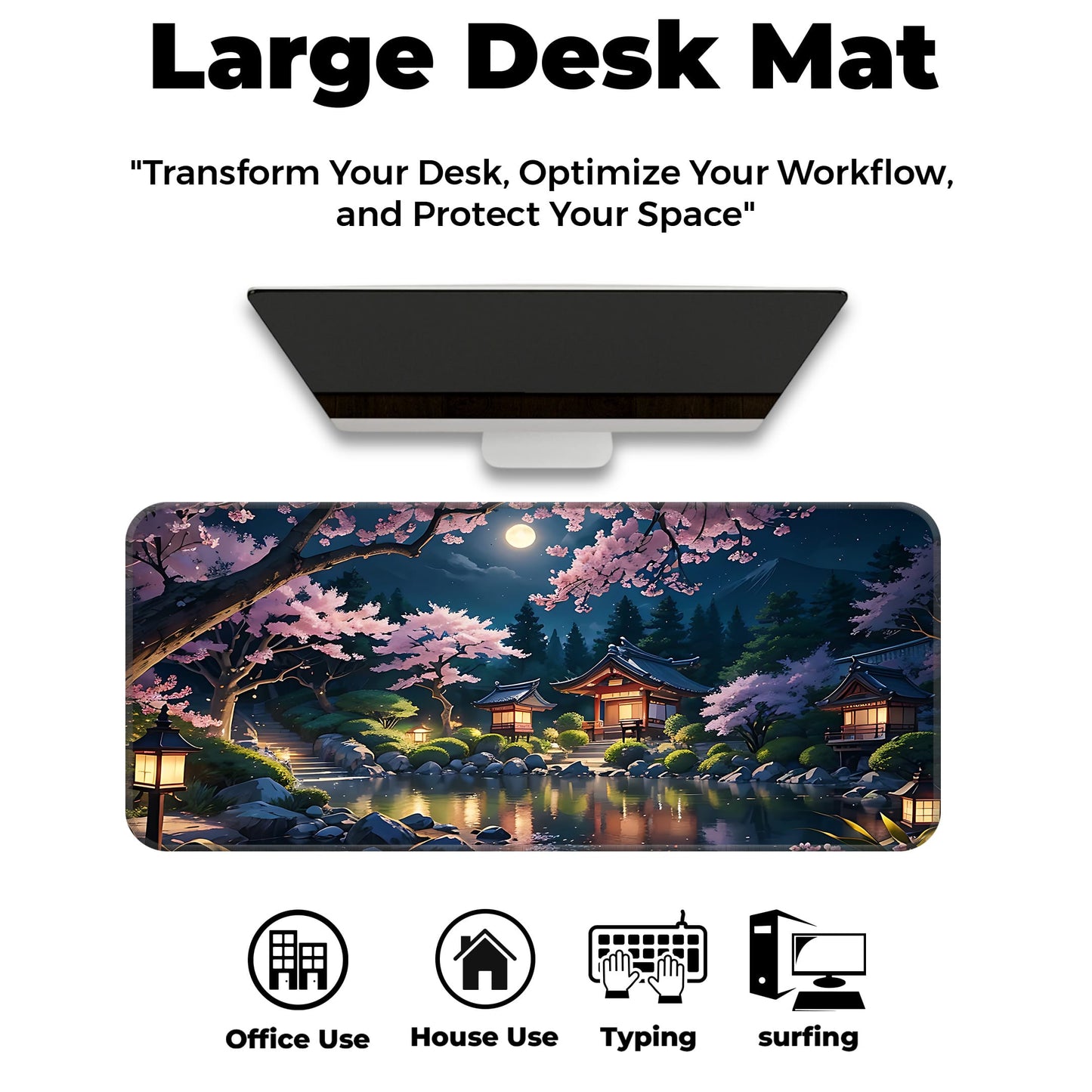 Japanese Festive Night - E-XL Mousepad image 5