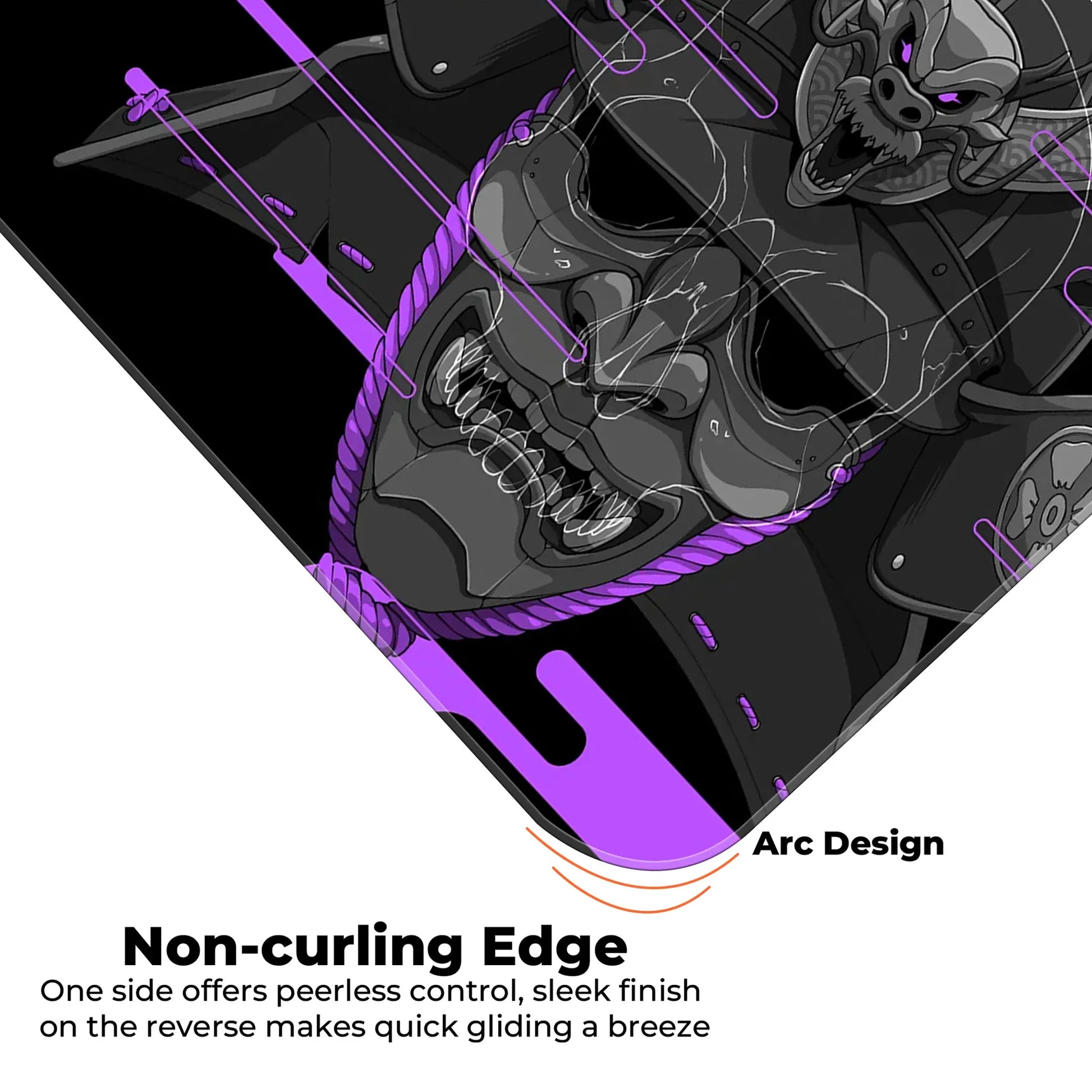 Cyber Oni - Purple - E-XL Mousepad image 4