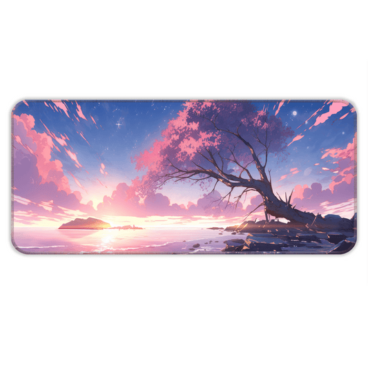 Sakura Sunset Abstract - E-XL Mousepad image 0