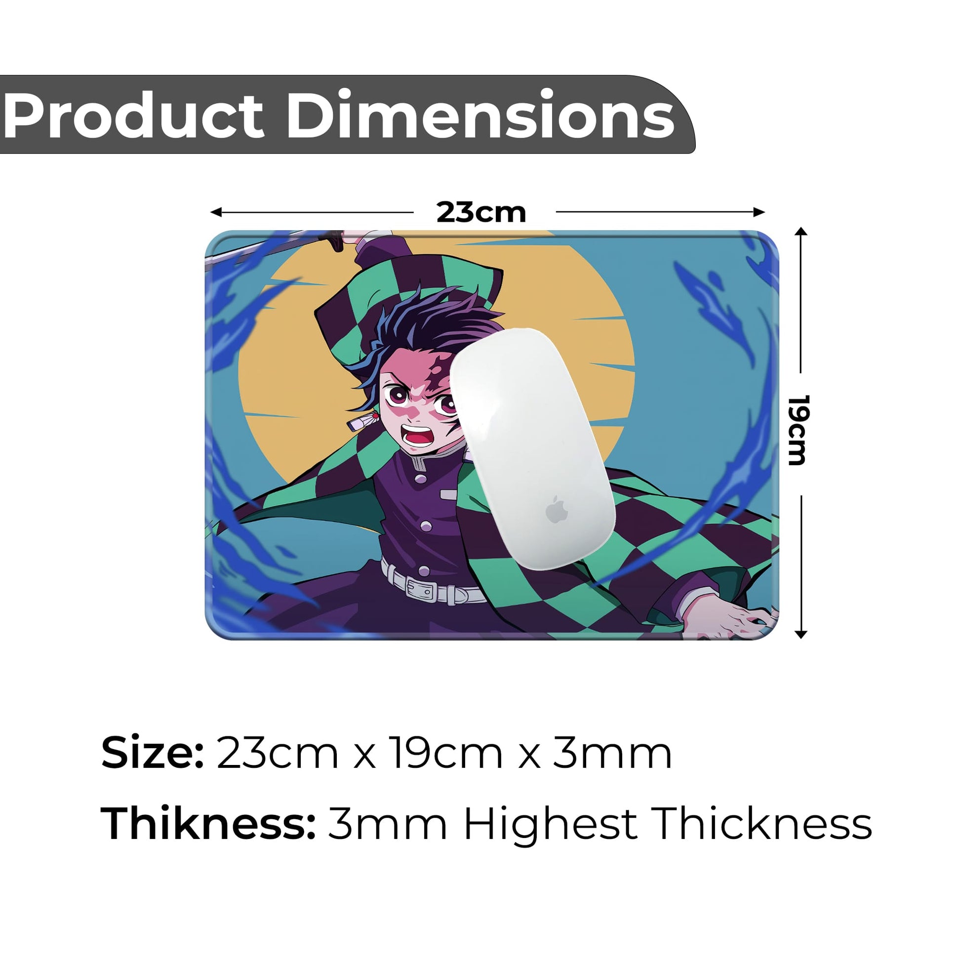Tanjiro Kamado - S Size Mousepad image 1