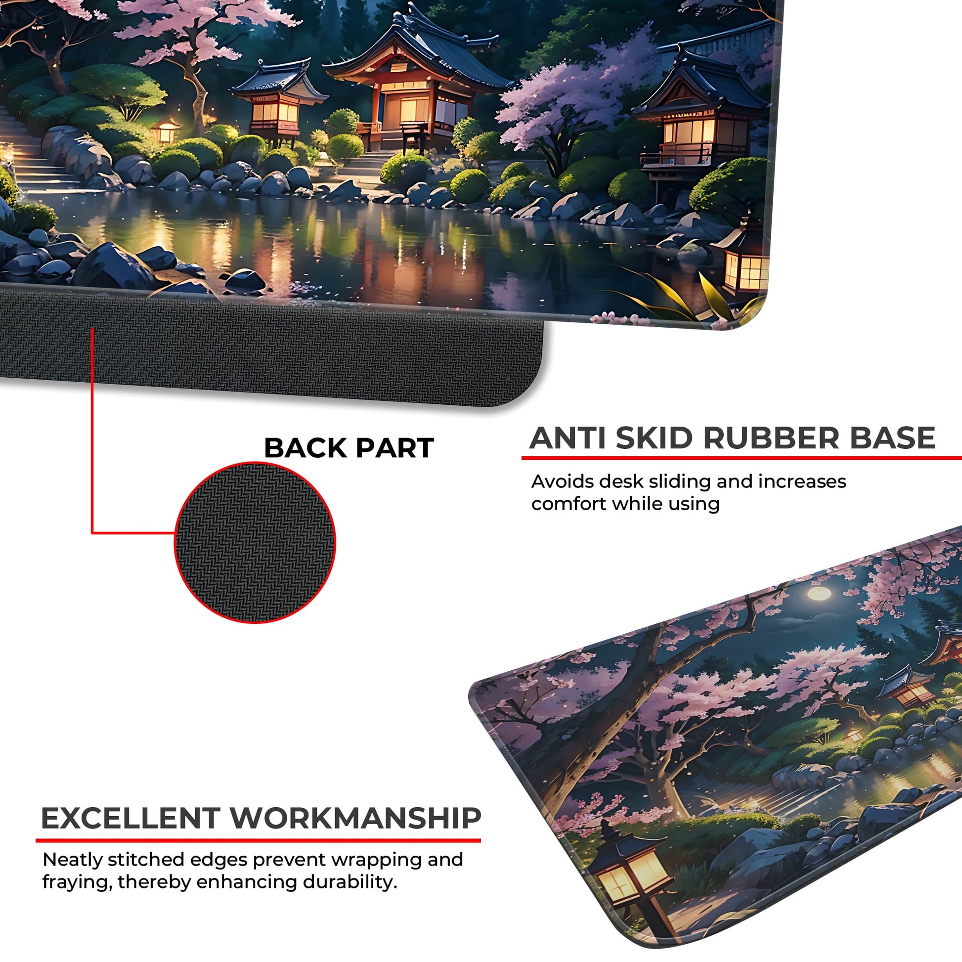Japanese Festive Night - E-XL Mousepad image 2
