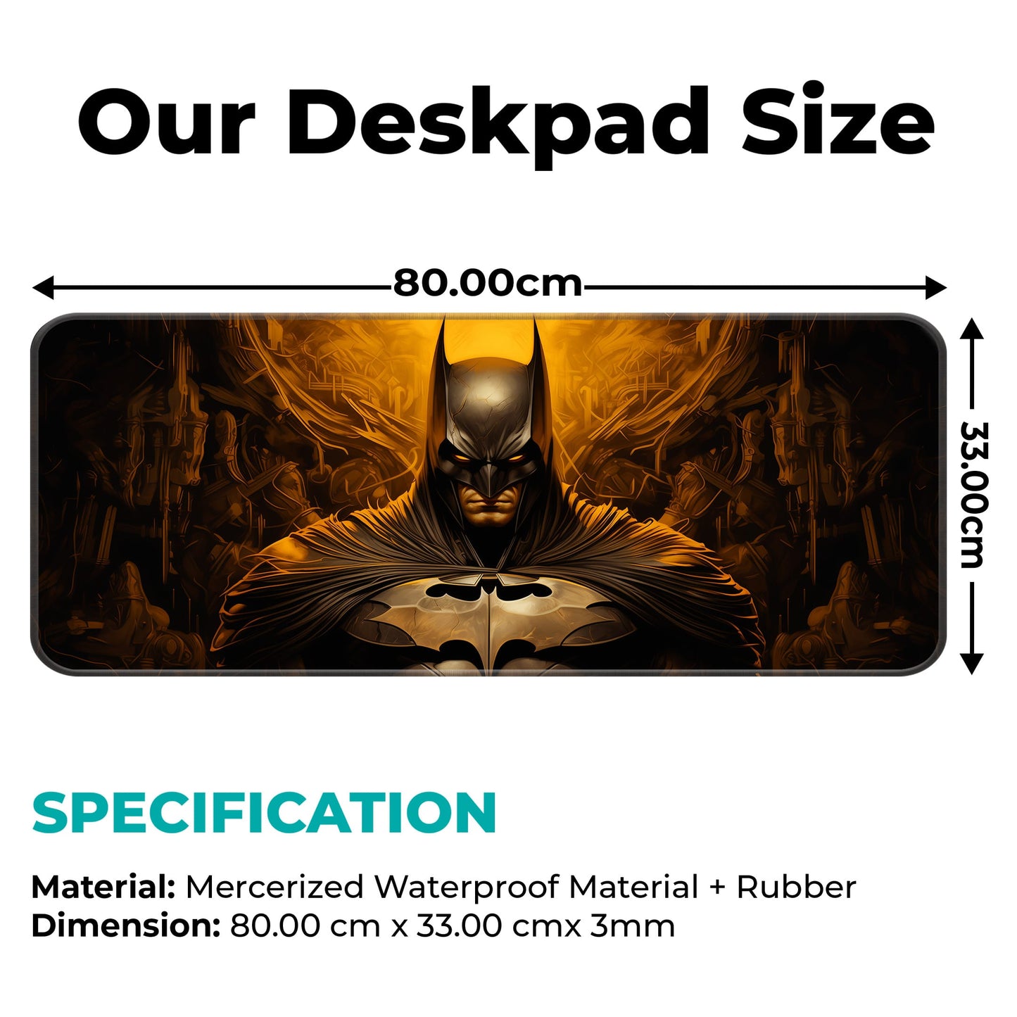 Golden Batman - E-XL Mousepad image 1